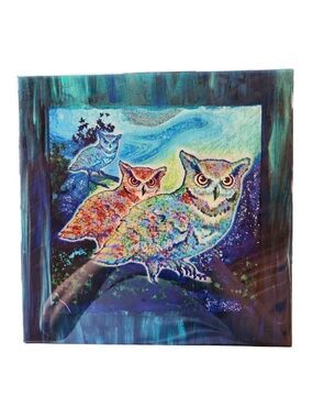 LARGE OWL WILDLIFE Trivet Tile. It will make a great gift for the owl lover.